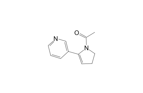 1H-Pyrrole, 1-acetyl-2,3-dihydro-5-(3-pyridinyl)-