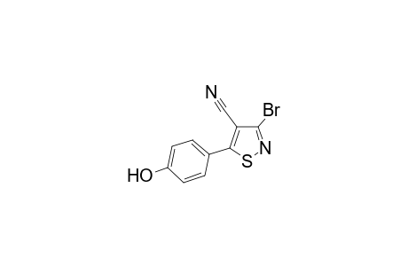 3-Bromo-5-(4-hydroxyphenyl)isothiazole-4-carbonitrile