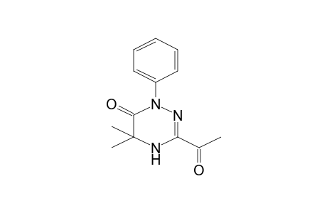 3-Acetyl-5,5-dimethyl-1-phenyl-4,5-dihydro-1,2,4-triazin-6(1H)-one