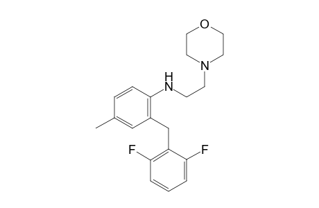 2-(2,6-Difluorobenzyl)-4-methyl-N-(2-morpholinoethyl)aniline