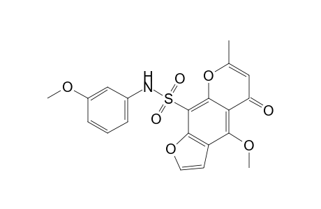 4-METHOXY-N-(3-METHOXY-PHENYL)-7-METHYL-5-OXO-5H-FURO-[3.2-G]-[1]-BENZOPYRAN-9-SULFONAMIDE