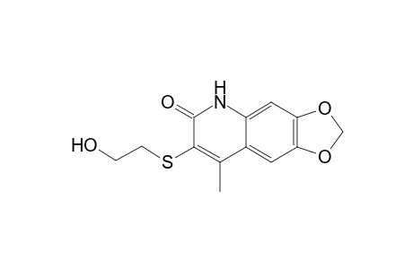 7-[(2-hydroxyethyl)sulfanyl]-8-methyl[1,3]dioxolo[4,5-g]quinolin-6(5H)-one