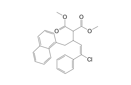 Dimethyl (E)-2-(4-chloro-1-(naphth-1-yl)-4-phenylbut-3-en-2-yl)malonate