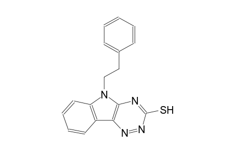 5-(2-phenylethyl)-5H-[1,2,4]triazino[5,6-b]indol-3-yl hydrosulfide