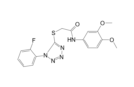 N-(3,4-dimethoxyphenyl)-2-[1-(2-fluorophenyl)tetrazol-5-yl]sulfanyl-acetamide