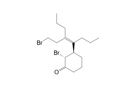 trans-2-Bromo-3-((Z)-5-(2-bromoethyl)-4-octen-4-yl)cyclohexanone