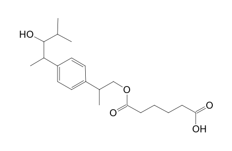 (2RS)-2-{4-[(2SR,3SR)-3-hydroxy-4-methylpentan-2-yl]phenyl}propyl hydrogen adipate