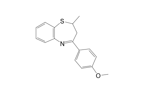 1,5-Benzothiazepine, 2-methyl-4-(4-methoxyphenyl)-2,3-dihydro-