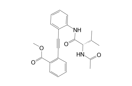 Methyl 2-[2'-(2''(S)-acetylamino-3"-methylbutyrylamino)phenylethynyl]benzoate