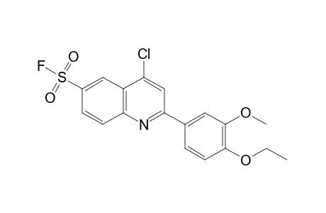 4-chloro-2-(4-ethoxy-3-methoxyphenyl)-6-quinolinesulfonyl fluoride