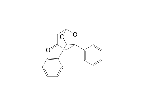 1,7-Diphenyl-5-methyl-6,8-dioxabicyclo(3.2.1)octan-3-one