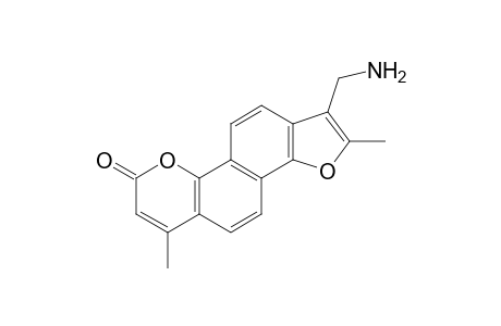 1-(aminomethyl)-2,6-dimethyl-8-benzofuro[7,6-h][1]benzopyranone