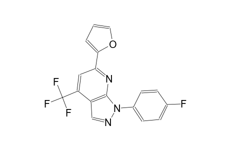 1H-pyrazolo[3,4-b]pyridine, 1-(4-fluorophenyl)-6-(2-furanyl)-4-(trifluoromethyl)-