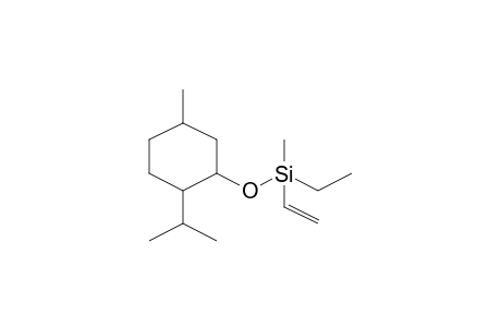 Ethyl[(2-isopropyl-5-methylcyclohexyl)oxy]methyl(vinyl)silane