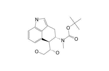 Carbamic acid, [5-(1,2-dihydroxyethyl)-1,3,4,5-tetrahydrobenz[cd]indol-4-yl]methyl-, 1,1-dimethylethyl ester, [4.alpha.,5.alpha.(S*)]-(.+-.)-