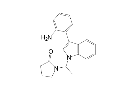 2-Pyrrolidinone, 1-[1-[3-(2-aminophenyl)-1H-indol-1-yl]ethyl]-