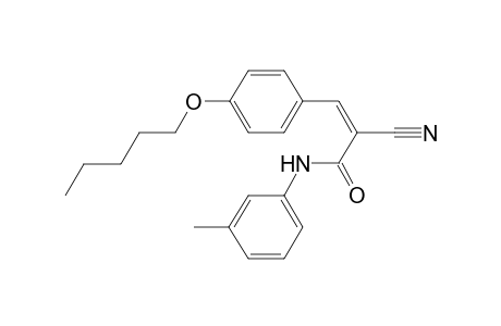 (2Z)-2-cyano-N-(3-methylphenyl)-3-[4-(pentyloxy)phenyl]-2-propenamide