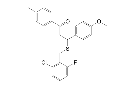 3-[(2-chloro-6-fluorobenzyl)thio]-3-(p-methoxyphenyl)-4'-methylpropiophenone