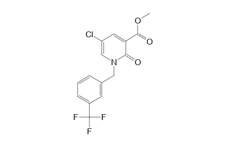 5-CHLORO-1,2-DIHYDRO-2-OXO-1-[m-(TRIFLUOROMETHYL)BENZYL]NICOTINIC ACID, METHYL ESTER