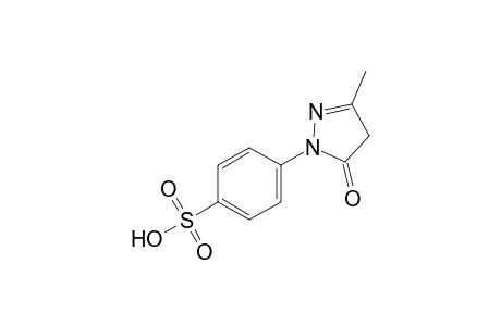 p-(3-methyl-5-oxo-2-pyrazolin-5-yl)benzenesulfonic acid