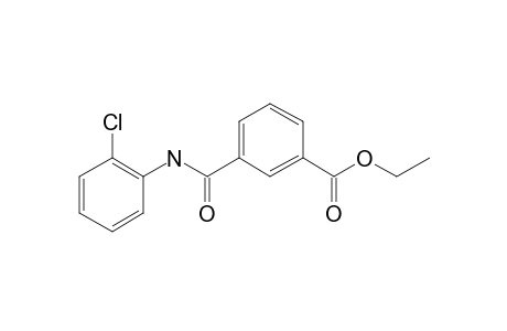 Isophthalic acid, monoamide, N-(2-chlorophenyl)-, ethyl ester