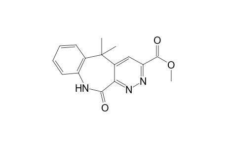 3-Carbomethoxy-5,5-dimethyl-11-oxo-5,10-dihydro-pyridazino[3,4-c]benz(1)azepine