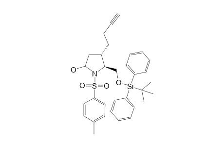 (2sr,4S,5S)-5-{[(tert-butyldiphenylsilyl)oxy]methyl}-4-(but-3-ynyl)-1-tosylpyrrolidin-2-ol