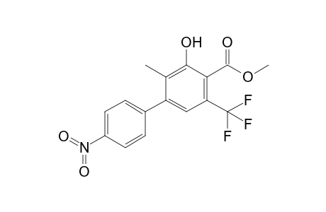 4'-Nitro-3-hydroxy-2-methyl-5-trifluoromethyl-biphenyl-4-carboxylic acid methyl ester
