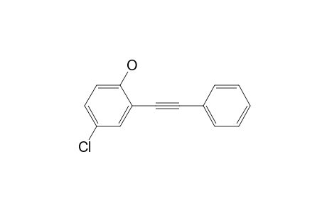 4-Chloranyl-2-(2-phenylethynyl)phenol