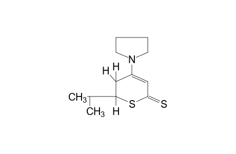 5,6-dihydro-6-isopropyl-4-(1-pyrrolidinyl)-2H-thiopyran-2-thione