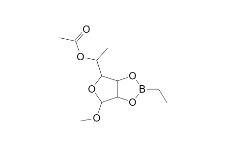 beta-L-RHAMNOFURANOSIDE, 5-O-ACETYL-2,3-O-(ETHYLBORANDIYL)-1-O-METHYL-