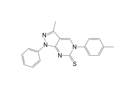 3-Methyl-1-phenyl-5-(4-methylphenyl)-6-thioxo-5,6-dihydro-1H-pyrazolo[3,4-d]pyrimidine