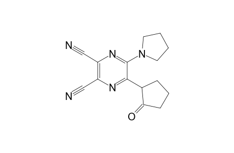 3-(1"-Oxocyclopent-2"-yl)-2-(azacycopent-1'-yl)-5,6-dicyanopyrazine