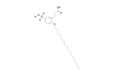 2-(hexadecyloxy)-5-sulfohydrocinnamic acid