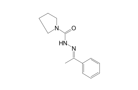 1-pyrrolidinecarboxylic acid, (alpha-methylbenzylidene)hydrazide