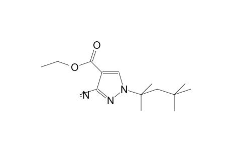 3-cyano-1-(1,1,3,3-tetramethylbutyl)pyrazole-4-carboxylic acid ethyl ester