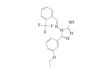 5-(3-ethoxyphenyl)-4-({(E)-[2-(trifluoromethyl)phenyl]methylidene}amino)-4H-1,2,4-triazol-3-yl hydrosulfide