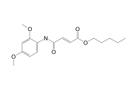 Fumaric acid, monoamide, N-(2,4-dimethoxyphenyl)-, pentyl ester