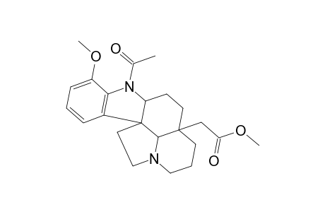 Aspidospermidin-21-oic acid, 1-acetyl-17-methoxy-, methyl ester