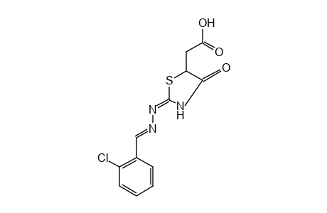 2,4-DIOXO-5-THIAZOLIDINEACETIC ACID, 2-(o-CHLOROBENZYLIDENE)HYDRAZONE