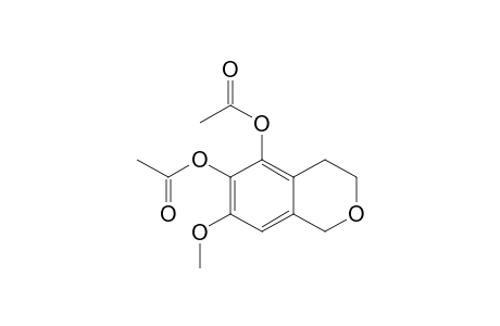 5,6-Diacetoxy-7-methoxy-3,4-dihydro-1H-benzo-2-pyran