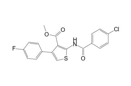 Methyl 2-[(4-chlorobenzoyl)amino]-4-(4-fluorophenyl)-3-thiophenecarboxylate