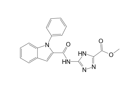 3-[(1-phenylindole-2-carbonyl)amino]-1H-1,2,4-triazole-5-carboxylic acid methyl ester