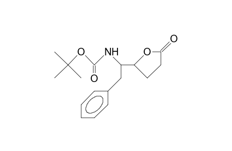 (5S)-5-(<1S>-1-<T-Butoxycarbonylamino>-2-phenyl-ethyl)-dihydro-furan-2(3H)-one