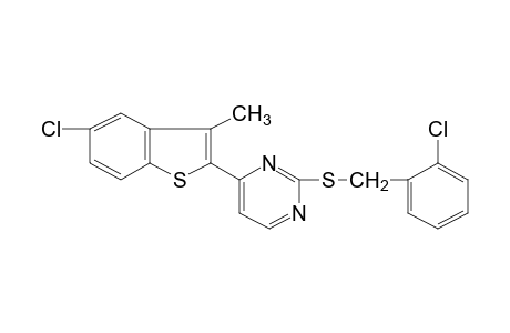 2-[(o-chlorobenzyl)thio]-4-(5-chloro-3-methylbenzo[b]thien-2-yl)pyrimidine