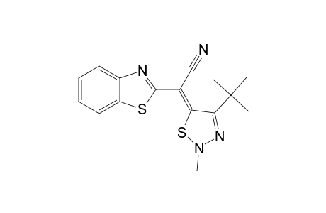 5-[(BENZOTHIAZOL-2-YL)-CYANOMETHYLENE]-4-tert-BUTYL-2-METHYL-2,5-DIHYDRO-1,2,3-THIADIAZOLE