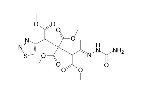 (4E)-4-(carbamoylhydrazinylidene)-1-(4-thiadiazolyl)pentane-1,2,2,3-tetracarboxylic acid tetramethyl ester