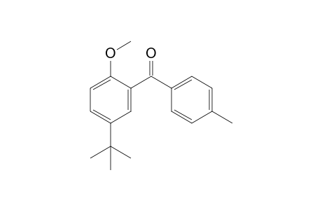 5-Tert-butyl-2-methoxy-4'-methylbenzophenone