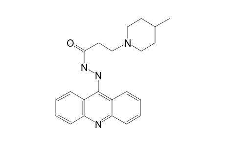 3-(4-Methyl-piperidin-1-yl)-propionic acid, N'-acridin-9-yl-hydrazide