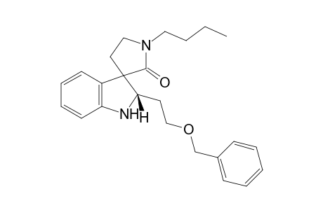 cis-N'-Butyl-2-(2-benzyloxy)ethylspiro[3,3'-(2,3-dihydroindole)pyrrolidin-2'-one]